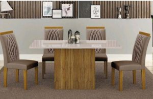 Mesa com 6 cadeiras