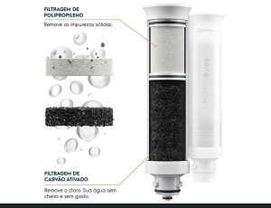 Purificador de água Eletrolux  de mesa branco  Acqua pure4x  água  gelada natural e fria
