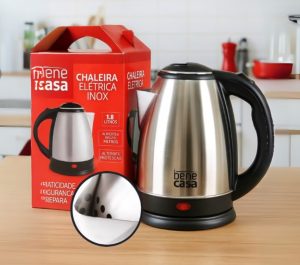 Chaleira elétrica inox 110v desligamento automático