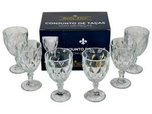 Jogo de 6 taças de cristal 330ml